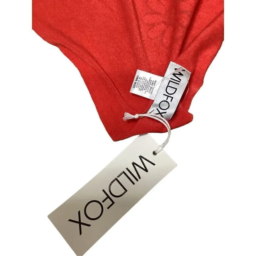 New. Wildfox red daisy scarf.  Retails $98